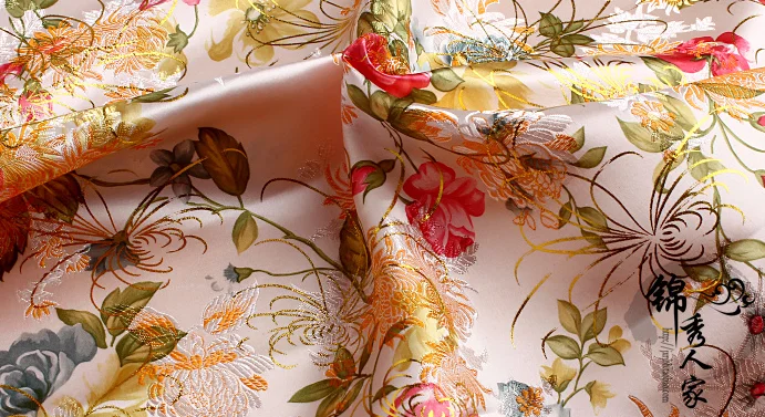 09 DIY Швейные принадлежности и ткани парча и атласная ткань, древнее китайское платье, Tang платье, Cheongsam