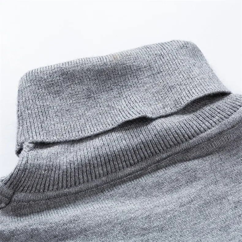 2019 Autumn New High Neck Sweaters Men Turtlenck Pullovers Male Winter Men Turtle-neck Sweater Jumpers MuLS Brand Plus Size 5XL 09