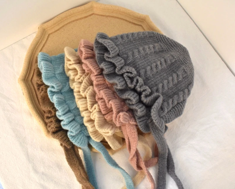 CROAL CHERIE Baby Hat Cotton Warm Newborn Accessories Baby Girl Princess Hat Autumn Winter Hat For Kids Infant Toddler Cap     (9)