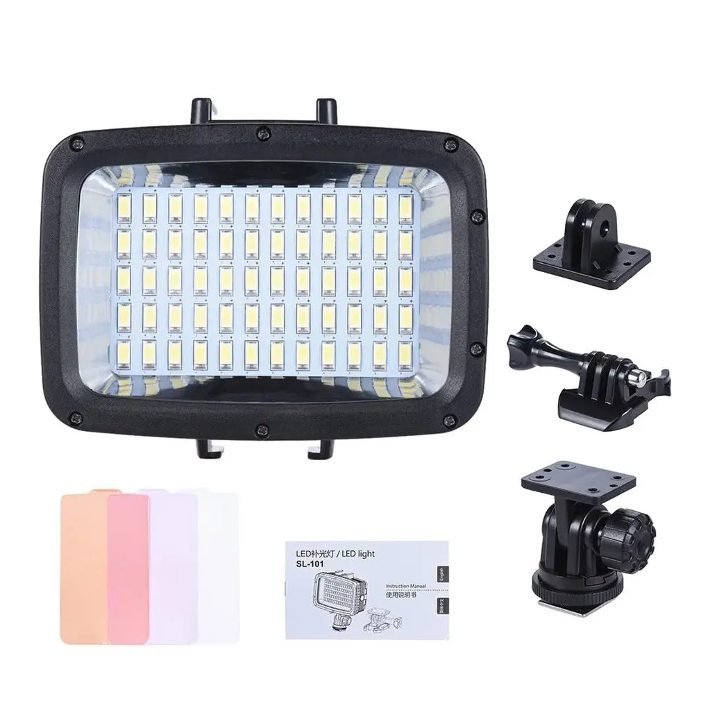 

Sl-101 Diving Fill Light For Gopro Sports Camera Waterproof Led Photography Light 40M Diving Light Black