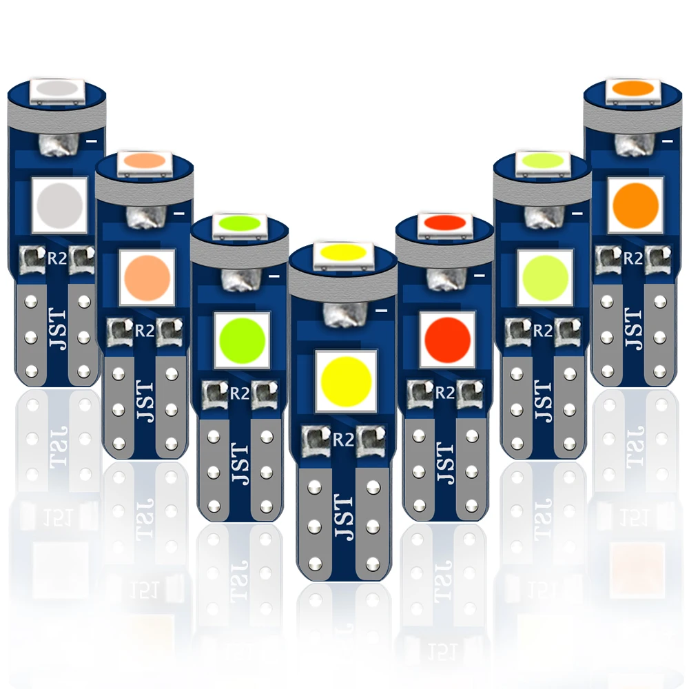 500 шт. T5 3030 3SMD Автомобильный Клин для лампы светодиодный интерьер Авто свет
