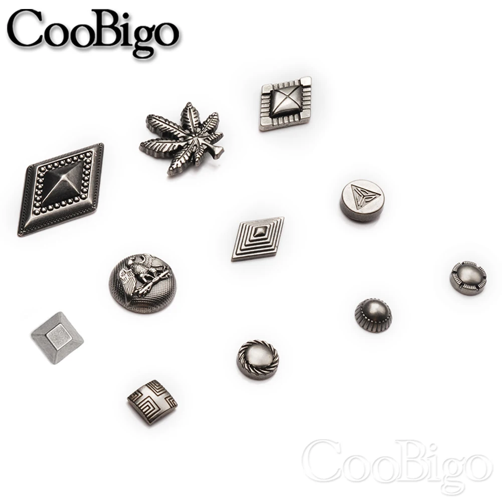 Metal Rivet Spike Stud Punk Rock Riveter Studs for Leather Bag Belt Clothes Shoe DIY Craft 5 Sets metal rivets metal studs leather rivets