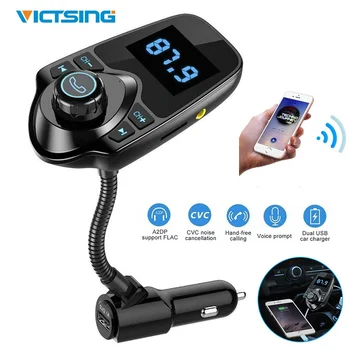 

VicTsing Universal Car Bluetooth Wireless Car Kit Auto FM Transmitter MP3 Player with 3 Playing Modes Fast Charger Radio Adapter