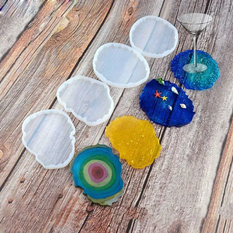 

Large Irregular Wave Round Coaster Mold Silicone Resin Cement Casting Mold Tools