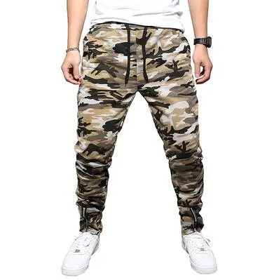 Yellow Camo Zongke Camo Мужские штаны для бега брюки Мужские штаны уличная тренировочные штаны-шаровары штаны, мужские брюки XXL хип хоп Осень новинка - Цвет: Yellow Camo