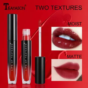 

12 Colors Matte Rose Lip Glaze Waterproof Amoy Gold Lasting Dyeing Lip Liquid Non-stick Cup Moisturizing Velvet Lipstick