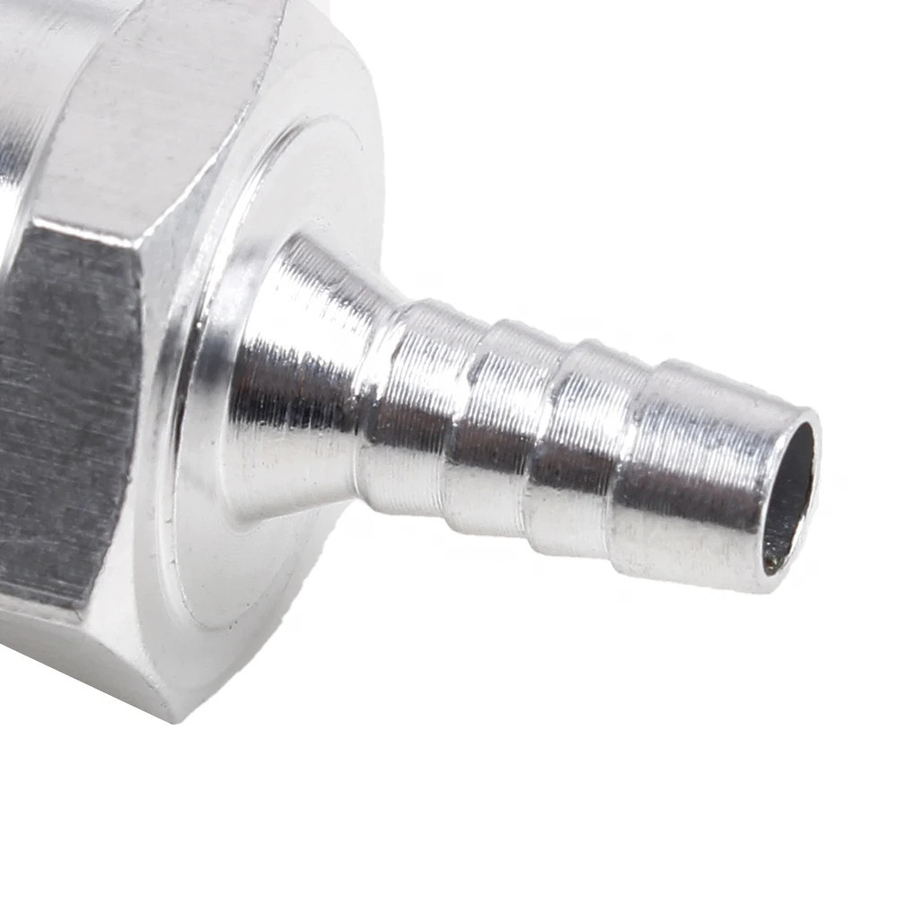 Fuel Check Valve RASTP-1/4 "6mm 5/16" 8mm 3/8 "10mm 1/2 "12mm Aluminum Alloy Non-Return Check Valve Fit For Fuel Pipe Oil Diesel RS-OFI061