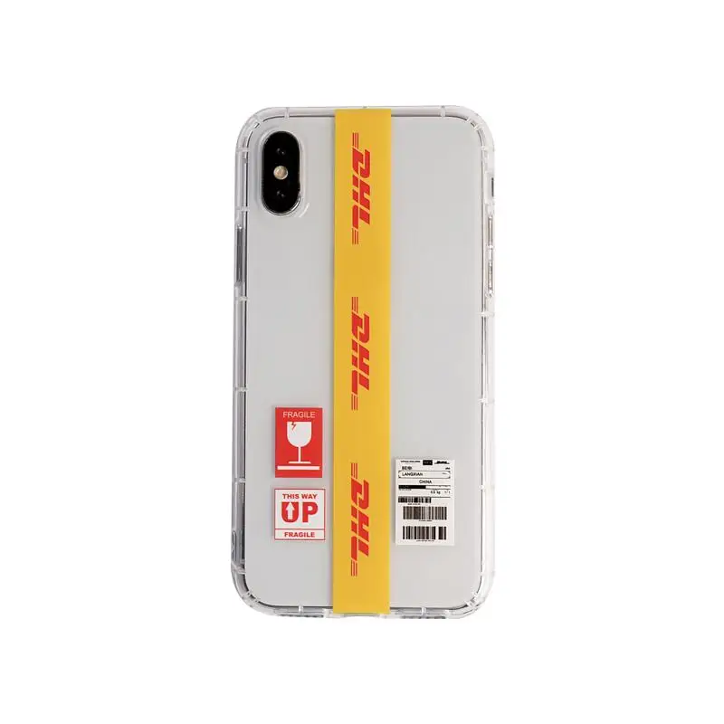 Чехол для телефона с узором Dhl Для Iphone X 11 pro Xs Max Xr 10 8 7 6 6s Plus, роскошный мягкий силиконовый чехол Fundas - Цвет: transparent