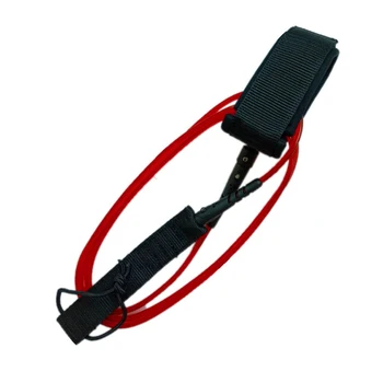 

Water Sports TPU Loop Closure Universal Double Swivels Elastic Durable Anti-lost Foot 6FT 5.5mm Safe Rope Surfboard Leash