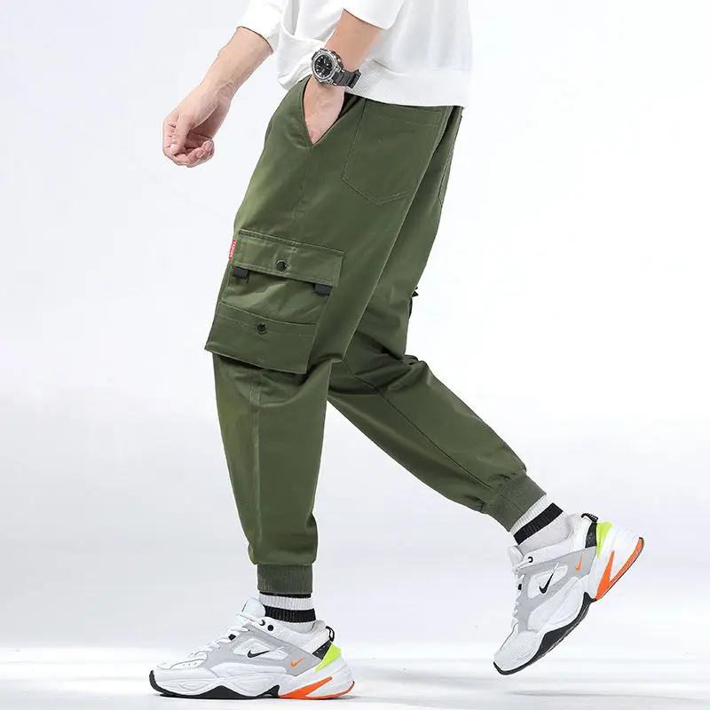 Korean Jogger Capris Mens M-8XL Plus Size Camouflage Cargo Pants
