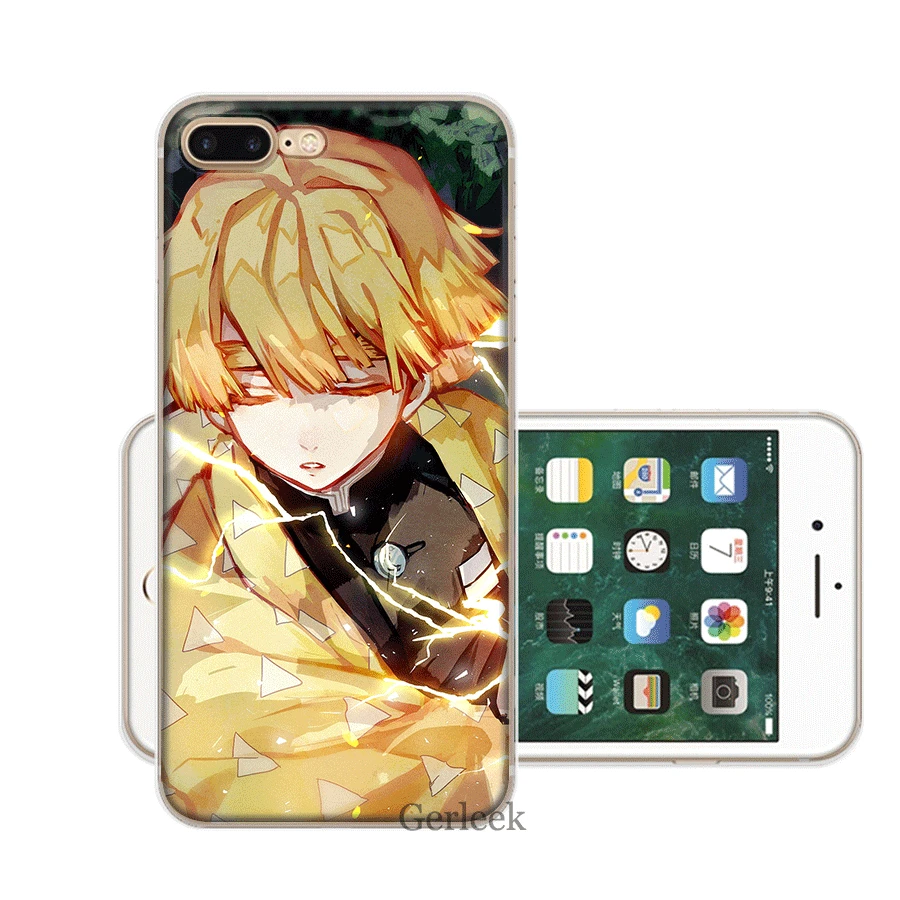 2 Чехол для телефона iPhone XR X XS Max iPhone 7 8 6 6S Plus 5 5S SE чехол TPT Agatsuma Zenitsu Demon Slayer Shell - Цвет: 2