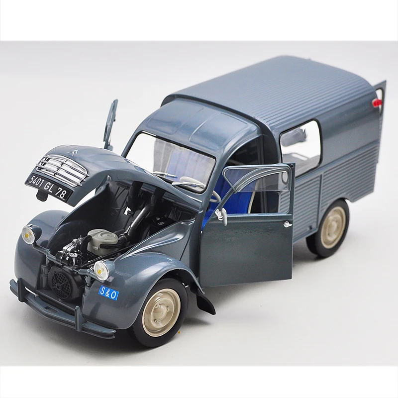 High quality classic diecast scale vintage car model for 1:18 Norev Citroen 2CV 1966 diecast classic car model