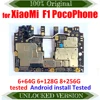 TDHHX Full Working For Xiaomi Pocophone Poco F1 Motherboard 6G+64G 6G+128G 8G+256G 100% Unlocked Original Logic Board Mainboard ► Photo 2/2