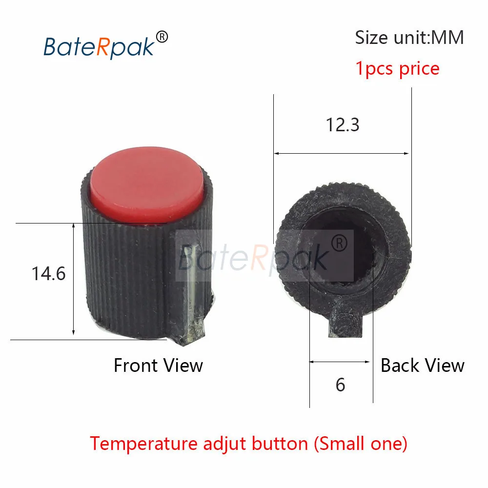 Small Button 1pcs BateRpak красная/желтая/Зеленая кнопка полуавтоматическая обвязочная машина части, Комплектная машина переключатель кнопки части, цена 1 шт - Цвет: Small Button 1pcs