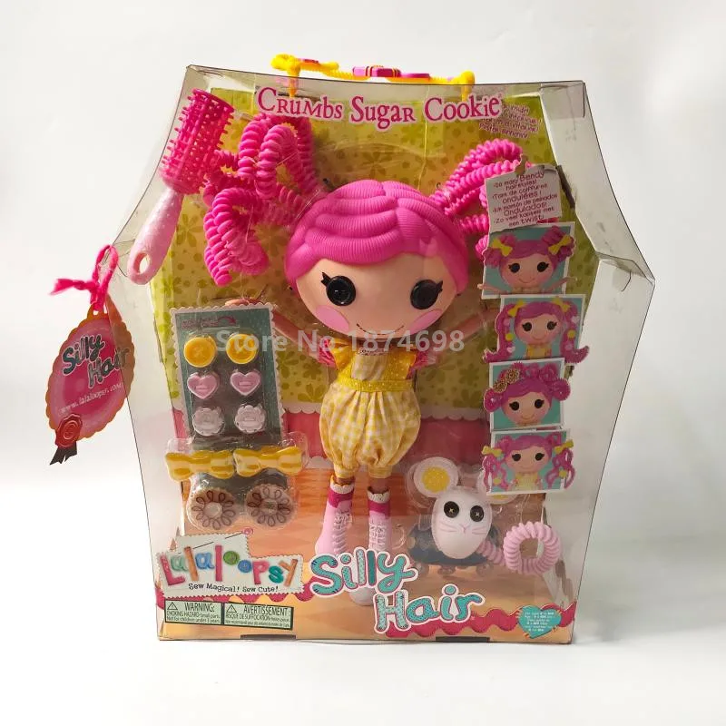 Цвет: желтый Новые игрушки Lalaloopsy Silly Hair коллекция большая кукла игрушка 30 см модные фигурки Куклы для детей девочек детские подарки - Цвет: Цвет: желтый