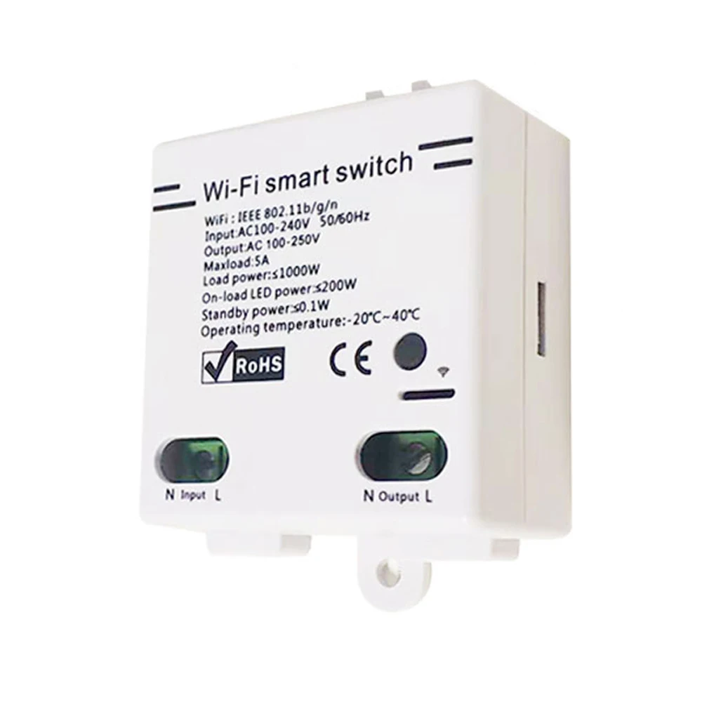 Wifi Интеллектуальный модуль переключателя DIY выключатель модуль управления Лер мобильный телефон приложение дистанционное управление работает с Alexa Google умный дом