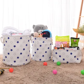 

Cartoon Cosmetic Toy Storage Basket Desktop Linen Storage Basket Small Item Storage Box Sundries Organizer Bag Storage Box Cloth