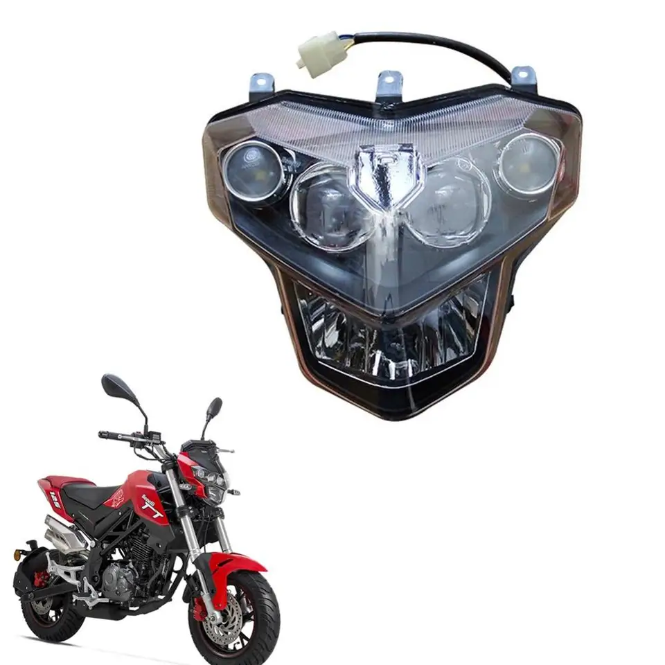 オートバイフロントヘッドライ Benelli用 BJ125-3E用 TNT125用 オートバイ用ヘッドライト ヘッドランプアセンブリ ヘッドライト  ベネリ用 BJ150-29B/29A/TNT150用 オートバイ用ヘッドライト ヘッドランプアセンブリ ターンシグナル に適合する ベネリ BN  125 BN125 TNT150 ... に適合する ベネリ BN 125 BN125 TNT150 BJ150-29B 用 バイク用ヘッドライト バイク用ヘッドランプアセン