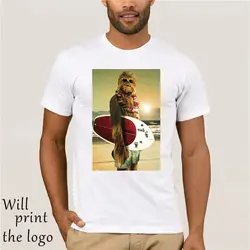 2017 Горячая продажа забавная Мужская футболка Star Wars Chewbacca забавная хлопковая футболка для мужчин