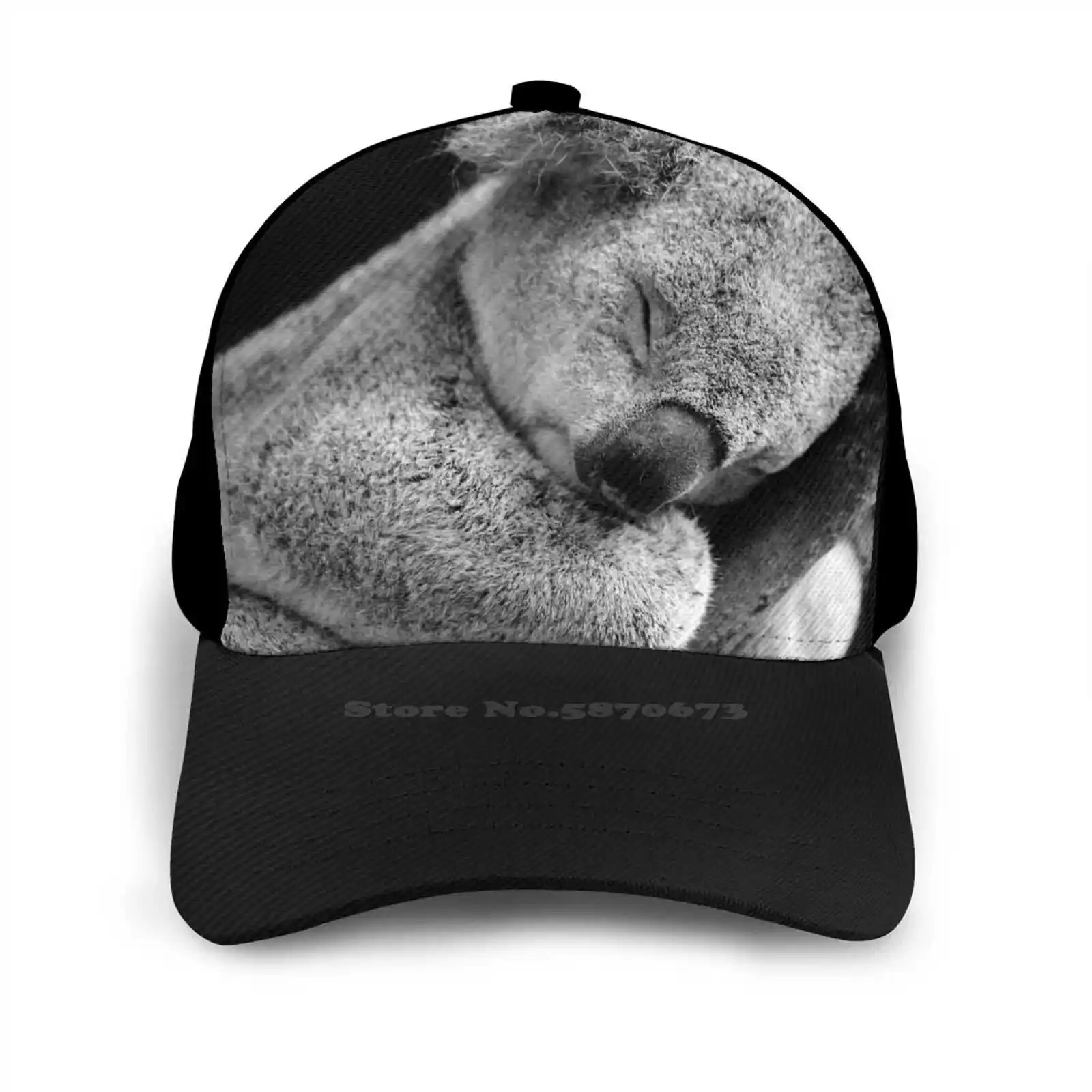 Wake Me dopo Sleeping Koala Hip Hop cappello moda cappello Australia  animale carino sonno Koala peloso Marsupial mammifero addormentato nero|Men's  Baseball Caps| - AliExpress