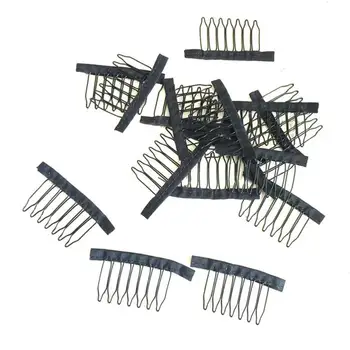 

10pcs Wig Net Clips Durable Professional 7 Teeth Steel Wig Net Cap Clips Salon Accessories for Girls Ladies Men Women
