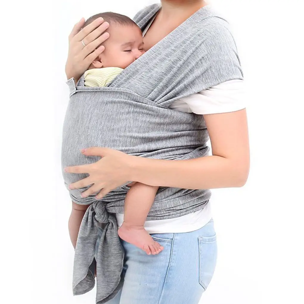 Porte-bébé écharpe d'emmaillotage pour nouveau-nés coton écharpe pour bébé Hipseat allaitement naissance couverture d'allaitement