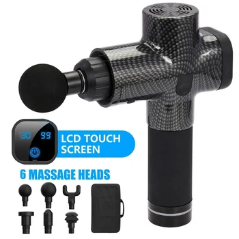 

6 Heads LCD Massage Gun Percussion Massager Muscle Relaxing Therapy Deep Tissue Fascia gun