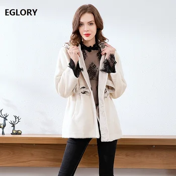 

Hoodies Coats & Outerwear 2019 Autumn Winter Wool Cashmere Coat Women Drawstring Waist Long Sleeve Casual Woolen Coats Khaki