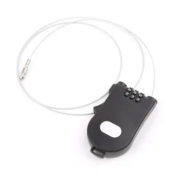

Retractable Wire Rope Password Lock Combination Coded Locker Outdoor Keyed Padlock