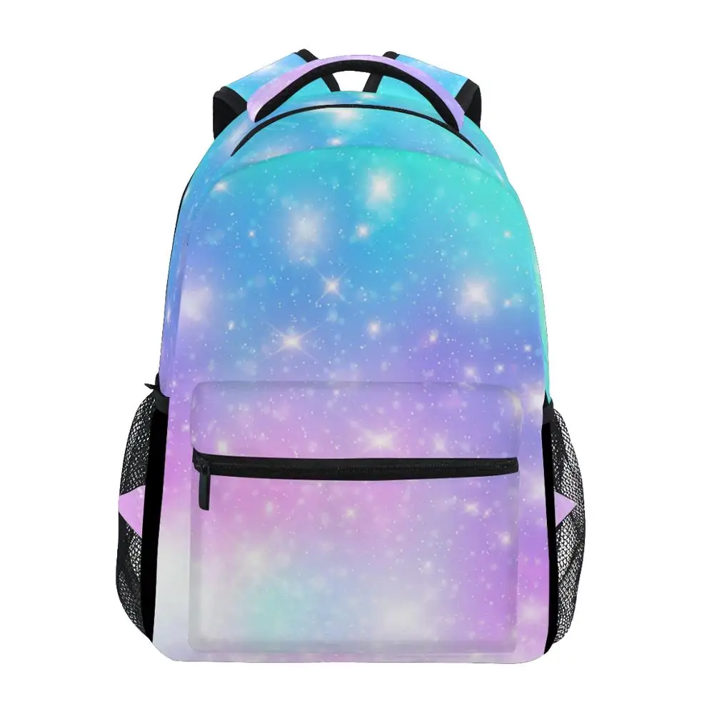 

ALAZA New Backpack School Bags Rainbow color Prints Fashion girls Backpack Student Elementary Schoolbags Book Bags Leisure bag