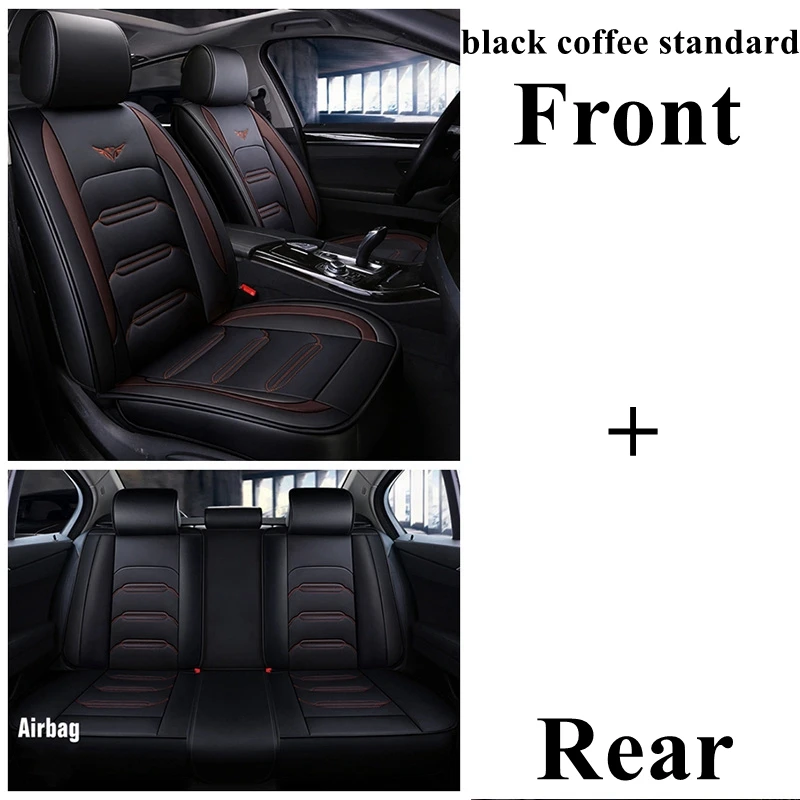 Dingdian авто чехол для сиденья Renault Duster Clio Fluence широта Sandero Koleos Kadjar Logan Talisman Espace Kangoo Laguna - Название цвета: black coffeestandard