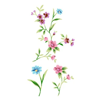 

New Hot Waterproof Temporary Tattoo Stickers for Adults Kids Body Art Fresh Tender Beautiful Flowers P-048 Fake Tatoo for Woman