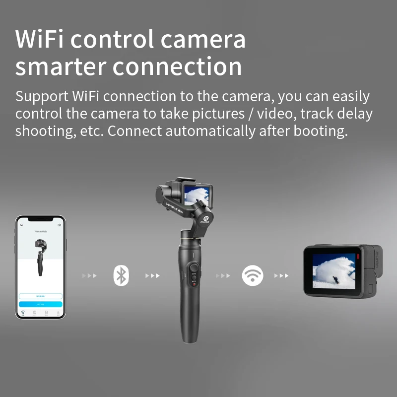 FeiyuTech Feiyu Vimble 2A Спортивная камера карданный Ручной Стабилизатор с 180 мм