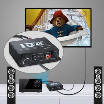 

DAC Digital To Analog Converter Audio HiFi Headphone Converter Amplifier To Analog Stereo R/L RCA For PS3 Xbox DVD Auto Products
