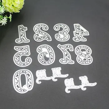 

Number new Metal Cutting Dies for decor card DIY Scrapbooking Embossing stencil Paper Craft Album template Dies Card Decoration