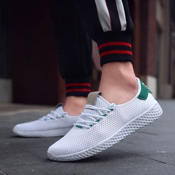 

Hot Sale Running Shoes Men Comfortable Lace-up Athletic Trainers Calzado de hombre Sports Shoes Men Outdoor Walking Sneakers