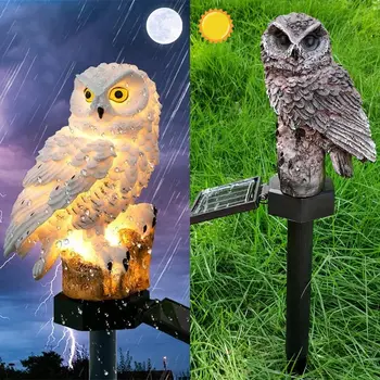

2020 New LED Owl Exterior Solar Lawn Lamp Home Outdoor Waterproof Yard Garden Lamps Shape Decoration Lamp Path Light