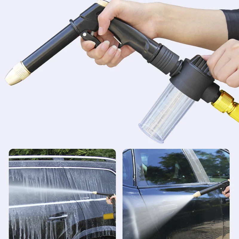 Garden Hose Set With Expandable Water Injector Magic Hose High Pressure Watering Car Wash Gun Sprayer garden hose expandable magic hose expandable water hose water hose expandable hose