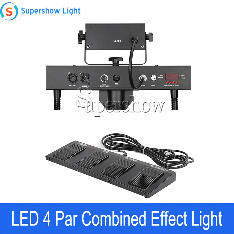 Наружный DMX 126W Derby + Par Can Strobe Laser 4 в 1 Cob светодиодный просветильник Тор для сцены по