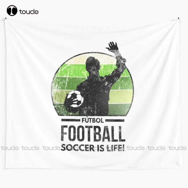 Новый гобелен Futbol Soccer Is Life обзор настенный подвесной для гостиной спальни