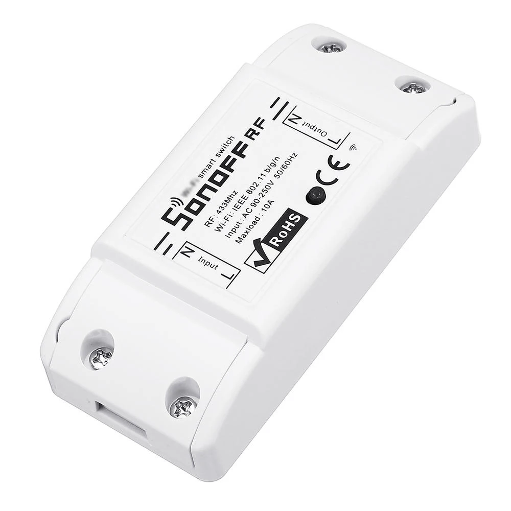 SONOFF RF переключатель DIY wifi беспроводной коммутационный модуль с RM433 пультом дистанционного управления база умный дом приложение дистанционное управление для Alaxa Google