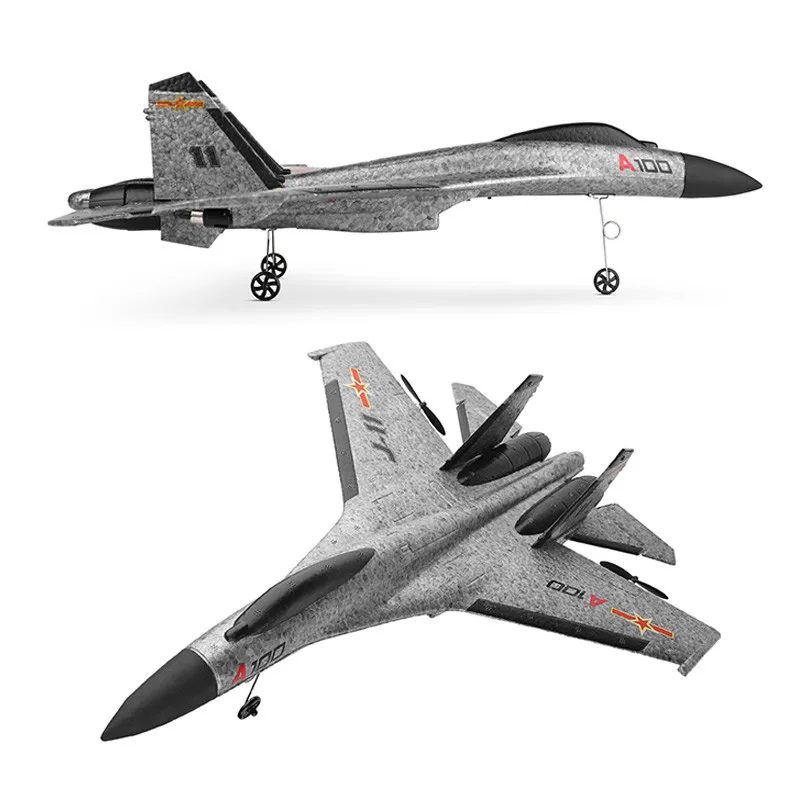 Wltoys XK A100-SU27 RC Plane 2.4G 340mm 3CH Airplane Fixed Wing Planes Outdoor RC Toys Flying Remote Control Plane Children Gift 5