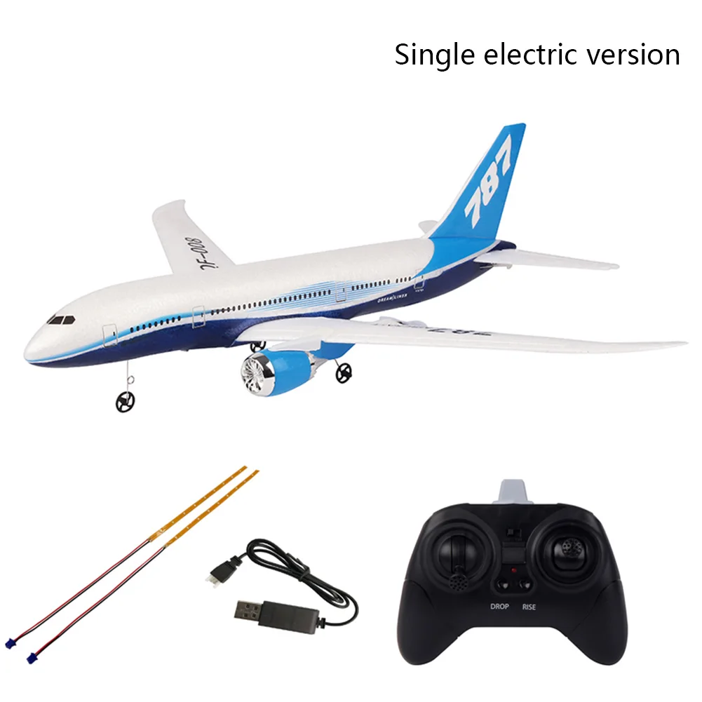 

QF008-Boeing 787 3CH Toys RC Airplane Beginner Wingspan Mini 2.4GHz Fixed Wing Gift DIY Easy Control RTF Scale Simulation