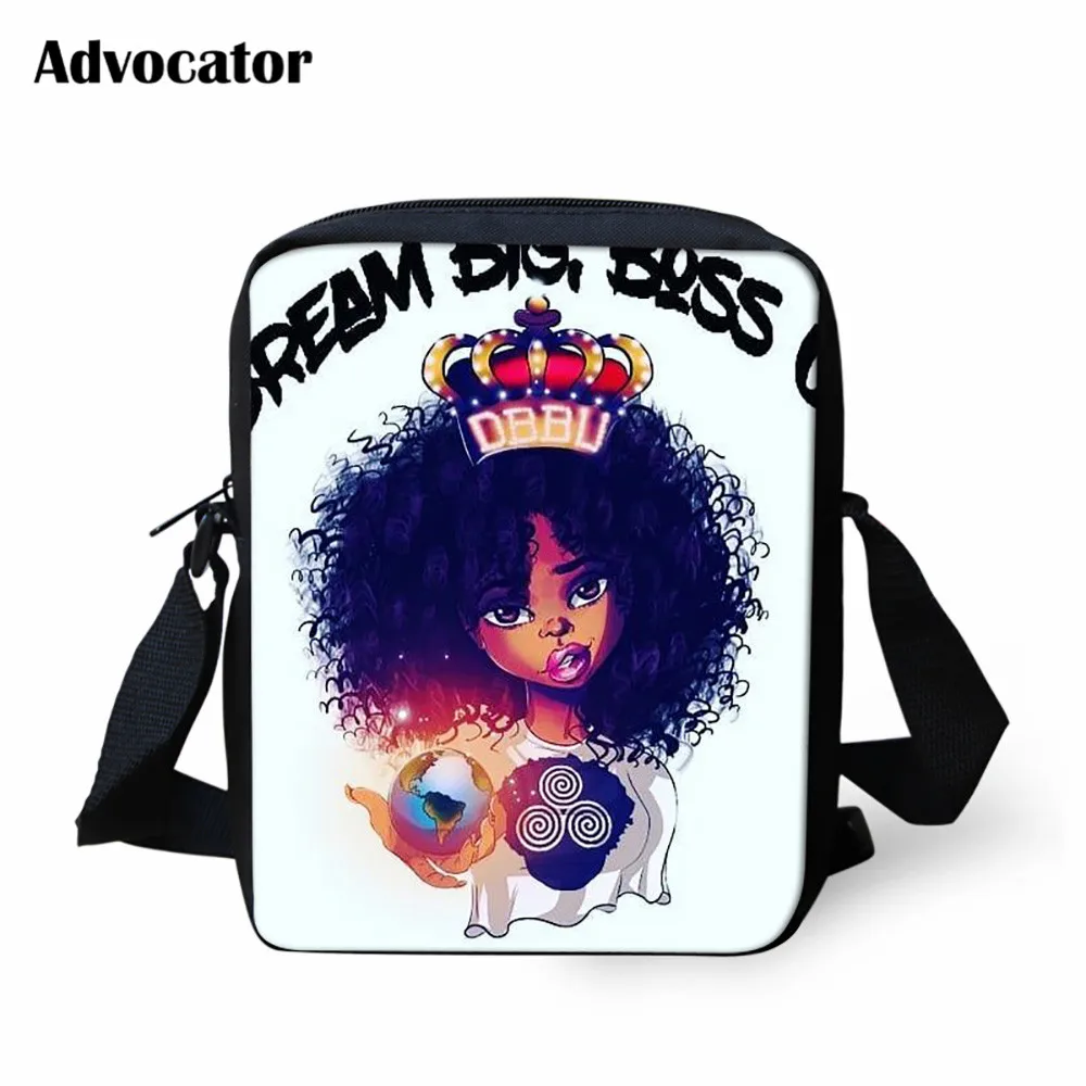 ADVOCATOR BAG Сумка-мессенджер для девочек в африканском стиле с принтом черного цвета для подростков, сумки через плечо для женщин, школьные сумки Mochila - Цвет: ADVOCATOR BAG