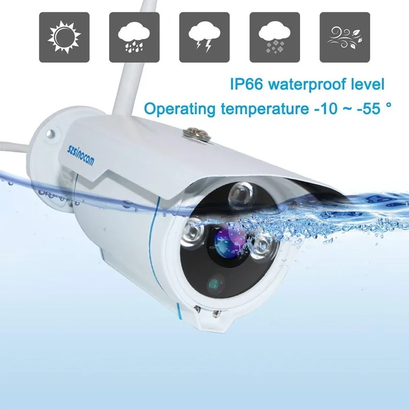SZSINOCAM IP Камера уличная Водонепроницаемая CCTV 1080P 20fps оповещение по электронной почте ONVIF P2P Обнаружение движения RTSP 12V POE видеонаблюдение