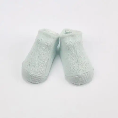 Green M 1 Pair Newborn Baby Socks Spring Summer Mesh Breathable Newborn Cotton Infant Baby Boy Girl Short Socks For 1-4 Years Socks - Цвет: Green M