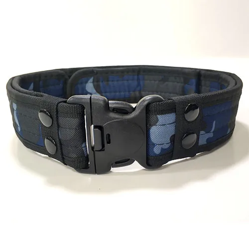 Black camouflage Боевой холст Duty тактический спортивный ремень с пластиковой пряжкой армейский военный Регулируемый Открытый Крюк для вентилятора петля пояс - Цвет: Black camouflage