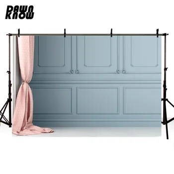 

DAWNKNOW Photography Background Wedding Photocall Curtain Blue Wall Indoor Photographic Backdrop Photo Studio Children lv2839