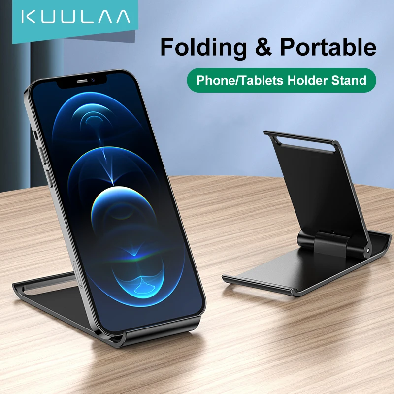 KUULAA Tablet Phone Holder Plastic Folding Desktop Stand Portable PC Mobile for iPhone Samsung Xiaomi | Мобильные телефоны и