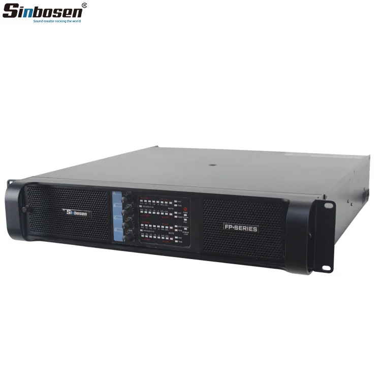 Высокая Мощность усилитель Fp 4400W 2000q трубки стерео аудио DJ сабвуфер PA Динамик 18